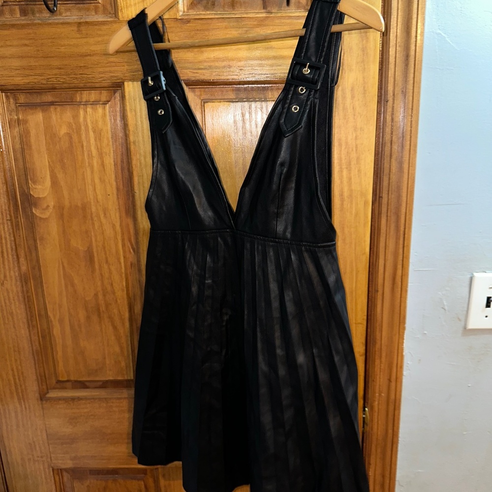 Zara mini overall dress